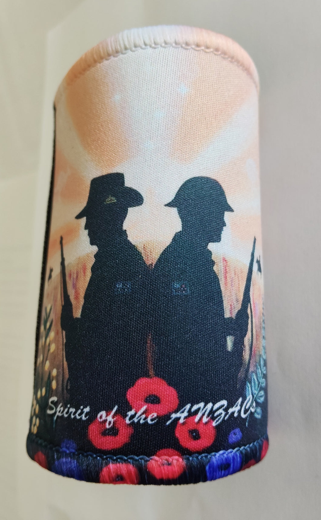 Spirit of the ANZACs - STUBBY HOLDER - by Kerry Sandhu Art