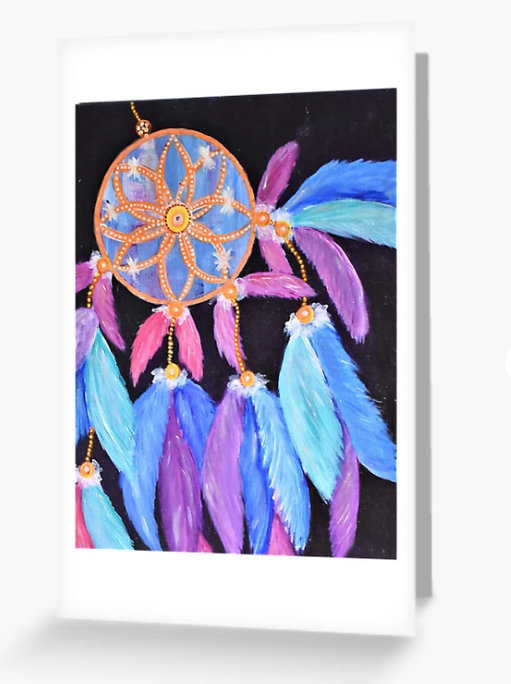 Sweet Dreams - BLANK CARD - by Kerry Sandhu Art