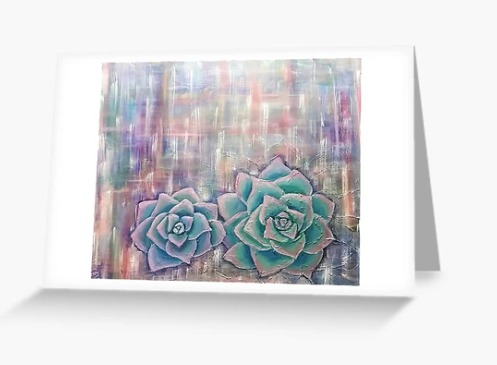 Feeling Good - BLANK CARD - by Kerry Sandhu Art