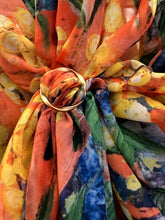 Load image into Gallery viewer, Scarf Ring, Clothes Clip, T-shirt Tie Accessories. The perfect accessory for your scarf or a unique way to wear a shirt!
