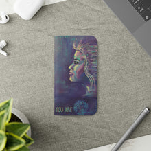 Load image into Gallery viewer, F/leather, elastic fastening, durable inner shell, stand feature, clear open ports, stitched pockets. 17 models, many designs
