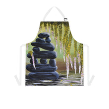 Load image into Gallery viewer, Apron - lightweight, silky finish 100% polyester, two front pockets. Many original artwork designs by Kerry Sandhu Art
