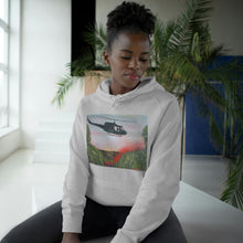 Load image into Gallery viewer, Hoodie 80/20 cotton/polyester anti-pill fleece, has a kangaroo pocket, sleeve cuff ribbing &amp; is preshrunk by Kerry Sandhu Art
