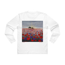 Load image into Gallery viewer, Benedictus - UNISEX LONGSLEEVE TEE - Designed from original ANZAC Day artwork (Image on front)
