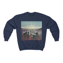 Load image into Gallery viewer, The Band Played Waltzing Matilda - UNISEX Heavy Blend SWEATSHIRT - Designed from Original ANZAC Day artwork (Image on front)
