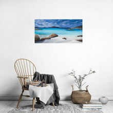 Load image into Gallery viewer, Original painting of a tranquil ocean/ beach scene in Denmark in the South West of Western Australia by Kerry Sandhu Art
