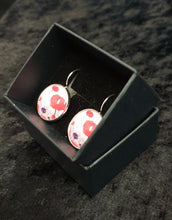 Load image into Gallery viewer, For The Fallen - 18mm CLASP EARRINGS - Designed from original ANZAC Day artwork - red poppies
