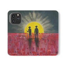 Load image into Gallery viewer, F/leather, elastic fastening, durable inner shell, stand feature, clear open ports, stitched pockets. 17 models, many designs

