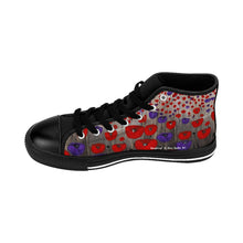 Load image into Gallery viewer, Benedictus (Poppies Only) - MEN&#39;S HIGH-TOP SNEAKERS - Designed from original ANZAC Day artwork
