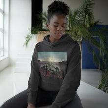 Load image into Gallery viewer, The Band Played Waltzing Matilda - UNISEX HOODIE - Designed from Original ANZAC Day artwork (Image on front)
