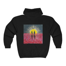 Load image into Gallery viewer, Freedom Called - Unisex  ZIP UP HOODIE - Designed from Original ANZAC Day artwork (Image on back)
