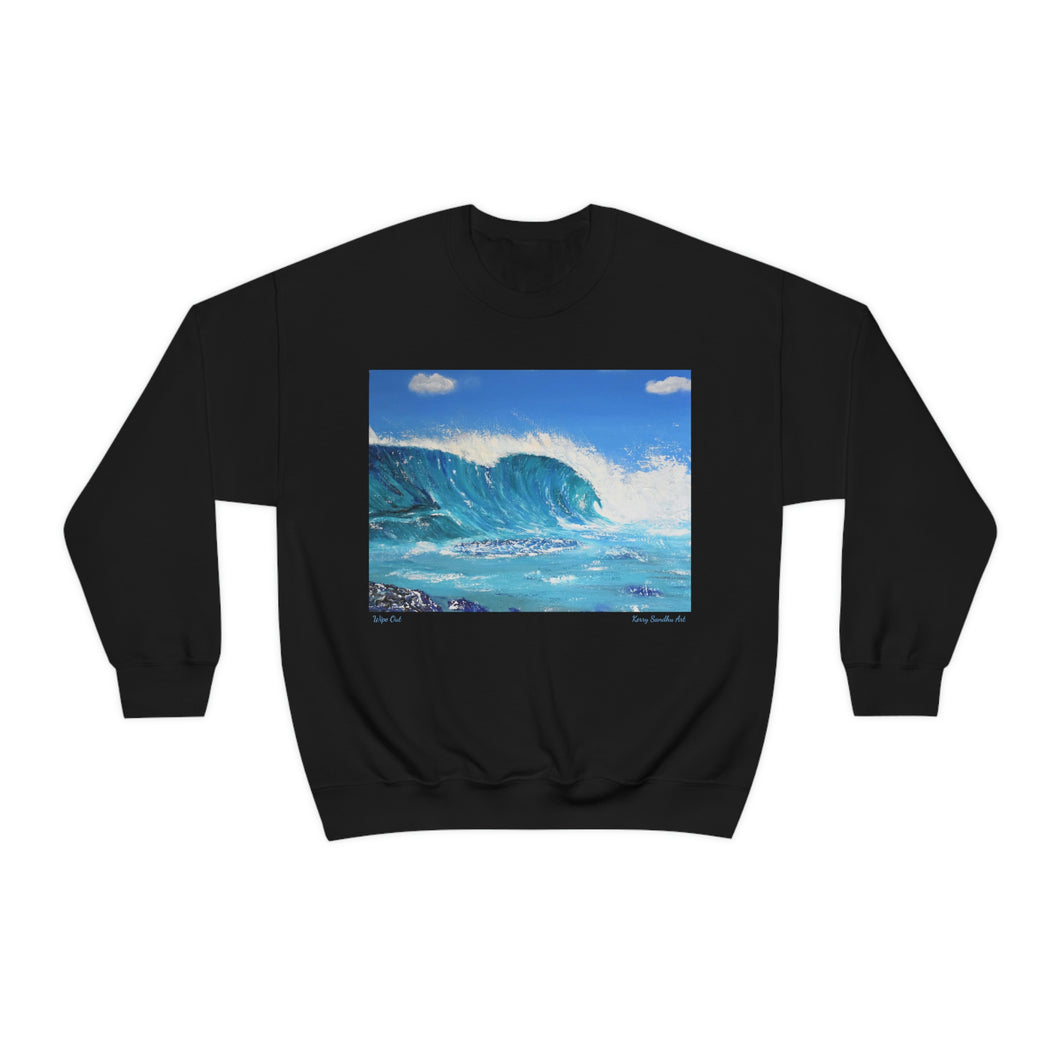 Sweatshirt 50/50 Cotton/Polyester, Medium-heavy fabric, Loose fit, true to size, Original art designs by Kerry Sandhu Art