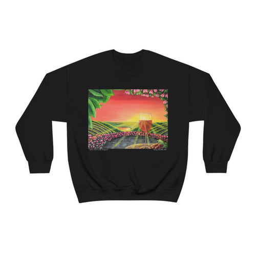 Sweatshirt 50/50 Cotton/Polyester, Medium-heavy fabric, Loose fit, true to size, Original art designs by Kerry Sandhu Art