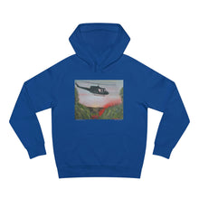 Load image into Gallery viewer, Hoodie 80/20 cotton/polyester anti-pill fleece, has a kangaroo pocket, sleeve cuff ribbing &amp; is preshrunk by Kerry Sandhu Art
