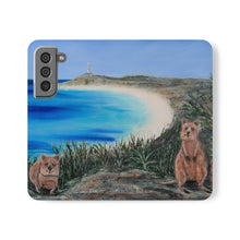 Load image into Gallery viewer, F/leather, elastic fastening, durable inner shell, stand feature, clear open ports, stitched pockets. 17 models, many designs
