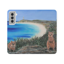 Load image into Gallery viewer, F/leather, elastic fastening, durable inner shell, stand feature, clear open ports, stitched pockets. 17 models, many designs
