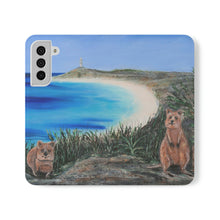 Load image into Gallery viewer, F/leather, elastic fastening, durable inner shell, stand feature, clear open ports, stitched pockets. 17 models, many designs
