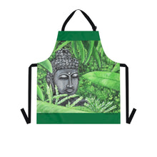 Load image into Gallery viewer, Apron - lightweight, silky finish 100% polyester, two front pockets. Many original artwork designs by Kerry Sandhu Art

