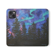 Load image into Gallery viewer, Northern Lights - PHONE CASE WALLET for Samsung &amp; iPhones - Designed from original artwork
