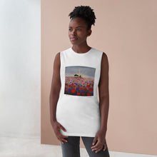 Load image into Gallery viewer, Benedictus - UNISEX TANK - Designed from original ANZAC Day artwork (Image on front)
