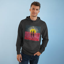 Load image into Gallery viewer, Hoodie 80/20 cotton/polyester anti-pill fleece, has a kangaroo pocket, sleeve cuff ribbing &amp; is preshrunk by Kerry Sandhu Art
