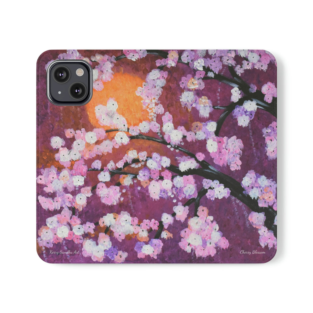 Cherry Blossom - PHONE CASE WALLET for Samsung & iPhones - Designed from original artwork