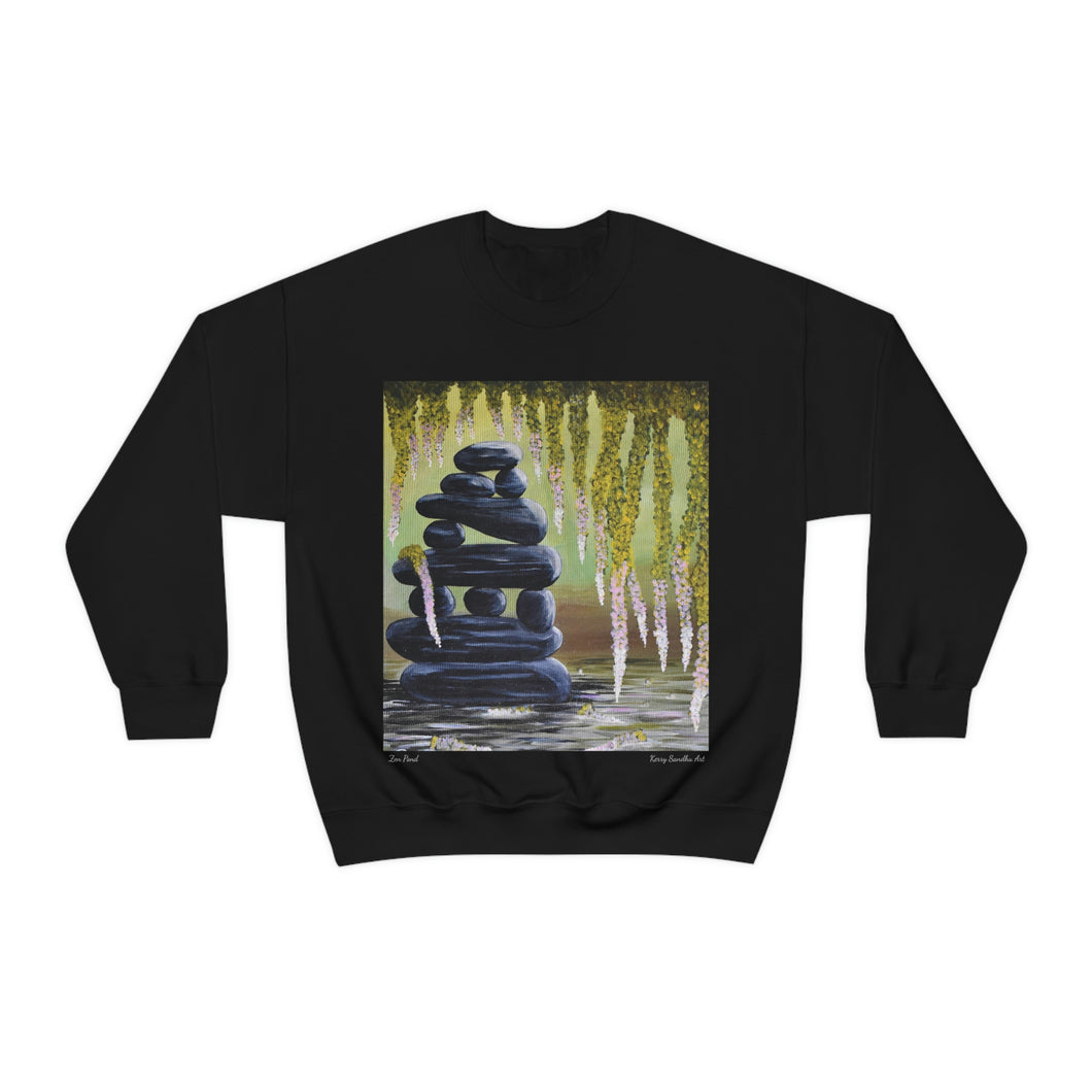 Sweatshirt 50/50 Cotton/Polyester, Medium-heavy fabric, Loose fit, true to size, Original art designs by Kerry Sandhu Art