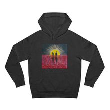 Load image into Gallery viewer, Hoodie 80/20 cotton/polyester anti-pill fleece, has a kangaroo pocket, sleeve cuff ribbing &amp; is preshrunk by Kerry Sandhu Art
