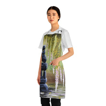 Load image into Gallery viewer, Apron - lightweight, silky finish 100% polyester, two front pockets. Many original artwork designs by Kerry Sandhu Art
