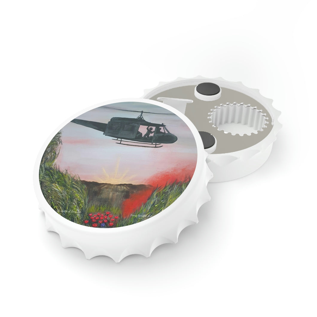 The Battle of Long Tan - MAGNETIC BOTTLE OPENER - Designed from original Anzac day artwork