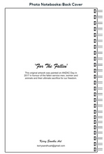 Load image into Gallery viewer, For The Fallen - Spiral NOTEBOOK - 70% Off !!
