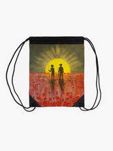 Load image into Gallery viewer, Freedom Called - DRAWSTRING BACKPACK - Designed from original ANZAC Day artwork
