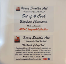 Load image into Gallery viewer, The Battle of Long Tan - Drink COASTERS - Designed from original ANZAC Day artwork
