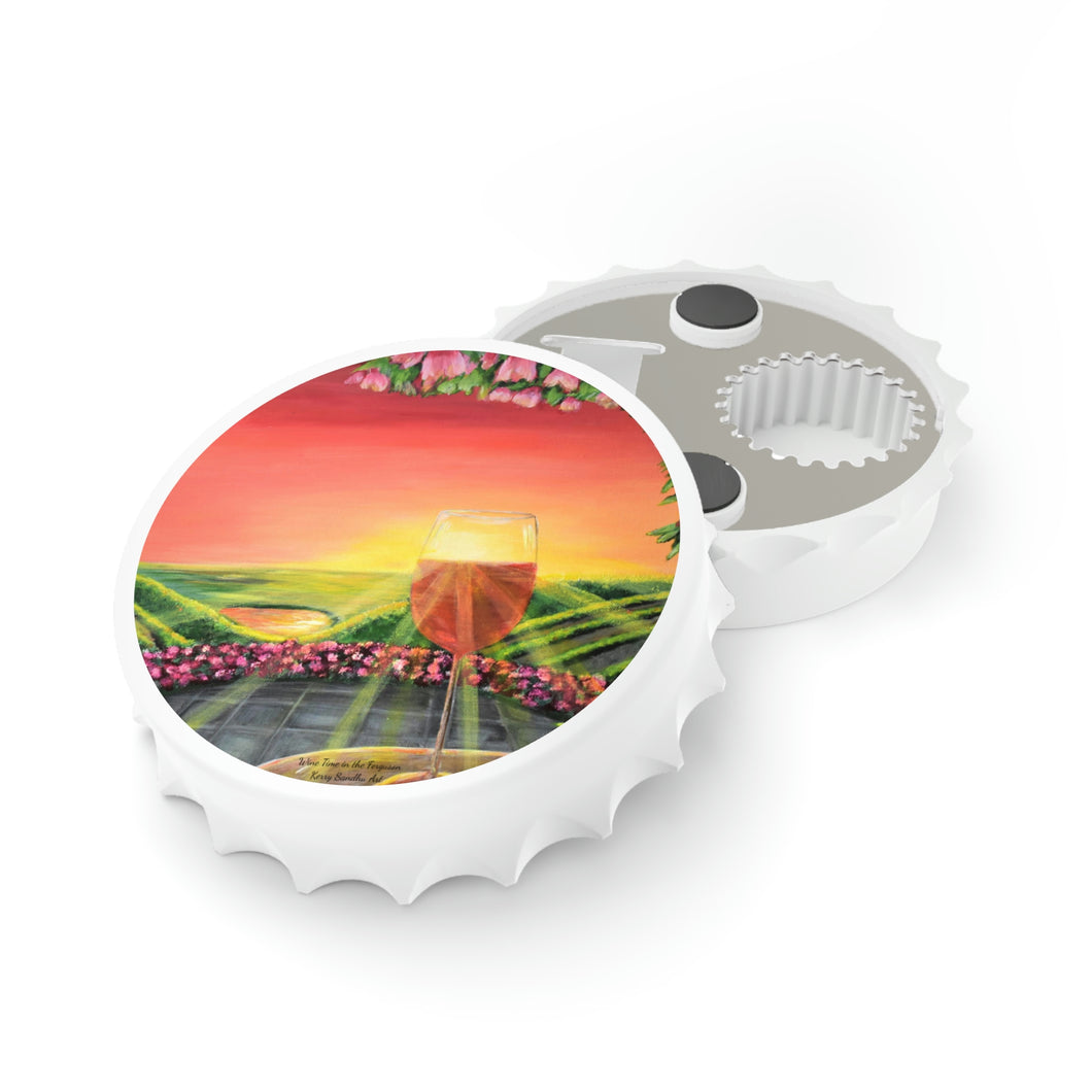 Wine Time in the Ferguson - MAGNETIC BOTTLE OPENER - Designed from original artwork