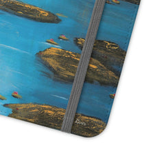 Load image into Gallery viewer, F/leather, elastic fastening, durable inner shell, stand feature, clear open ports, stitched pockets. 17 models, many designs
