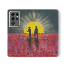 Load image into Gallery viewer, F/leather, elastic fastening, durable inner shell, stand feature, clear open ports, stitched pockets. 17 models, many designs
