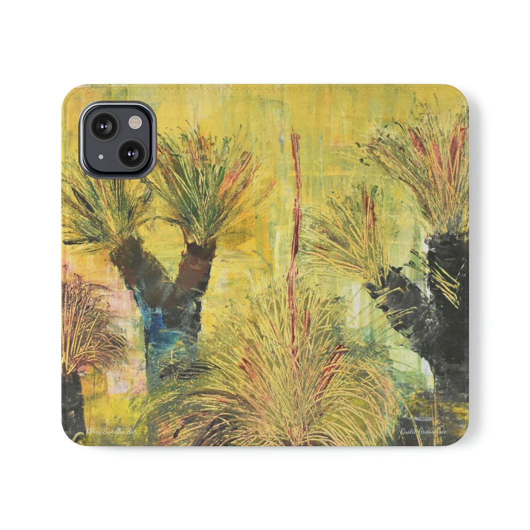Rustic Grass Tree - PHONE CASE WALLET for Samsung & iPhones - Designed from original artwork