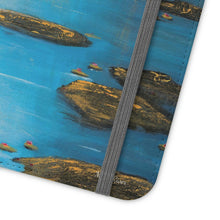 Load image into Gallery viewer, F/leather, elastic fastening, durable inner shell, stand feature, clear open ports, stitched pockets. 17 models, many designs
