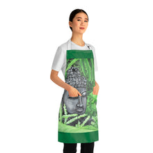 Load image into Gallery viewer, Apron - lightweight, silky finish 100% polyester, two front pockets. Many original artwork designs by Kerry Sandhu Art
