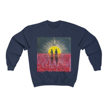 Load image into Gallery viewer, Freedom Called - UNISEX Heavy Blend SWEATSHIRT - Designed from Original ANZAC Day artwork (Image on front)
