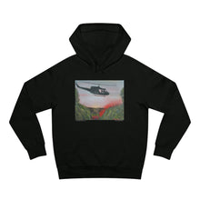 Load image into Gallery viewer, Hoodie 80/20 cotton/polyester anti-pill fleece, has a kangaroo pocket, sleeve cuff ribbing &amp; is preshrunk by Kerry Sandhu Art
