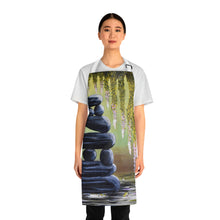 Load image into Gallery viewer, Apron - lightweight, silky finish 100% polyester, two front pockets. Many original artwork designs by Kerry Sandhu Art

