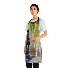 Load image into Gallery viewer, Apron - lightweight, silky finish 100% polyester, two front pockets. Many original artwork designs by Kerry Sandhu Art
