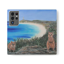 Load image into Gallery viewer, F/leather, elastic fastening, durable inner shell, stand feature, clear open ports, stitched pockets. 17 models, many designs
