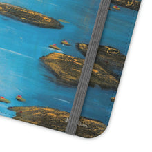 Load image into Gallery viewer, F/leather, elastic fastening, durable inner shell, stand feature, clear open ports, stitched pockets. 17 models, many designs
