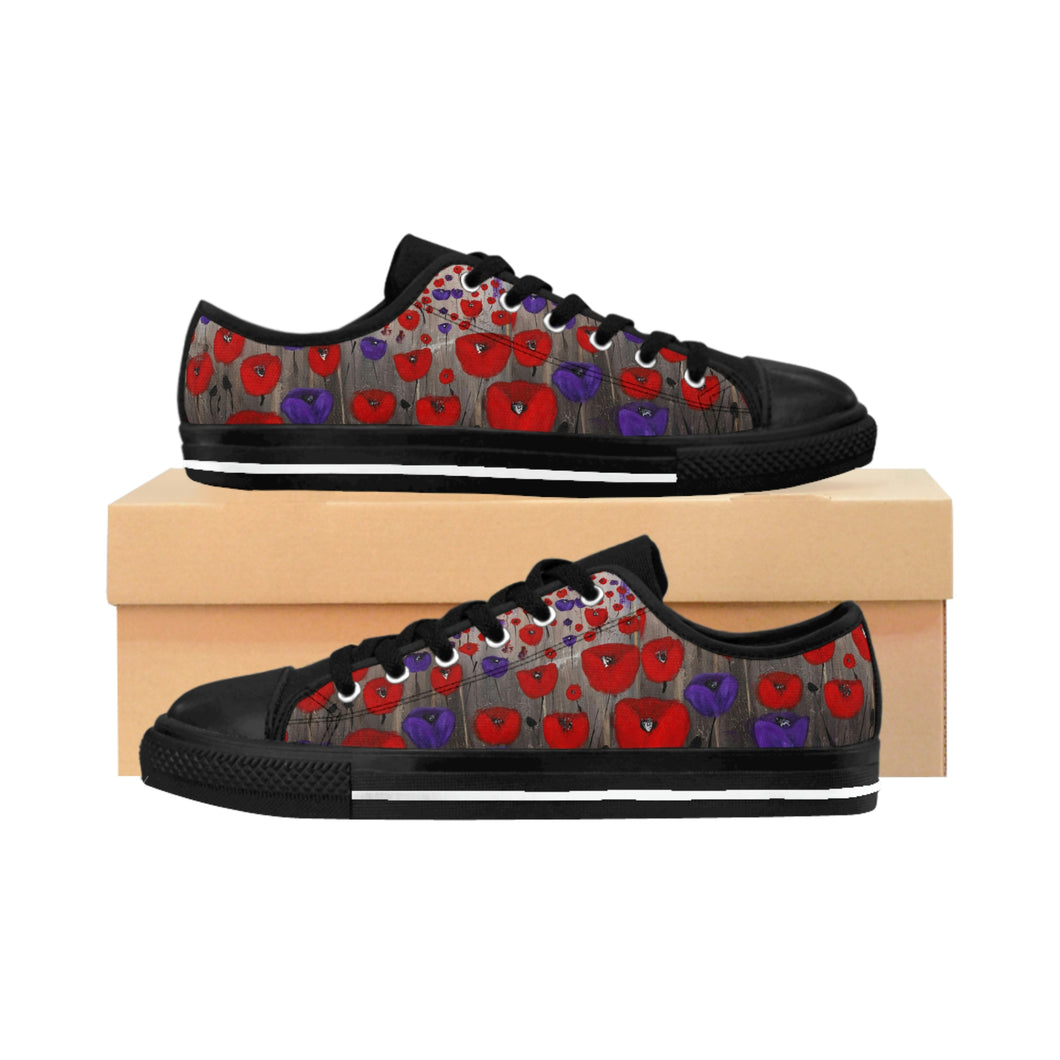 Benedictus (Poppies Only) - MEN'S CASUAL SNEAKERS - Designed from original Anzac Day artwork