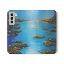 Load image into Gallery viewer, F/leather, elastic fastening, durable inner shell, stand feature, clear open ports, stitched pockets. 17 models, many designs
