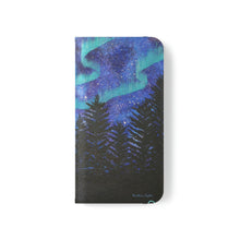 Load image into Gallery viewer, Northern Lights - PHONE CASE WALLET for Samsung &amp; iPhones - Designed from original artwork
