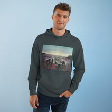 Load image into Gallery viewer, The Band Played Waltzing Matilda - UNISEX HOODIE - Designed from Original ANZAC Day artwork (Image on front)
