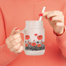 Load image into Gallery viewer, For The Fallen - MASON JAR (with straw and lid) - Designed from Original ANZAC Day artwork
